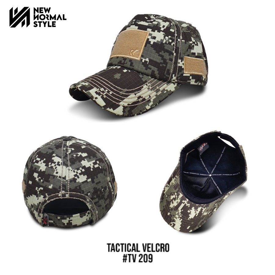 TACTICAL VELCRO SERIES Topi Pria Distro Baseball Jaring Tactical Komando Pria Wanita Cowok Kekinian Original Keren Dewasa Murah