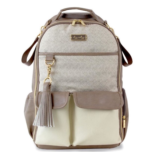 ITZY RITZY Diaper Bag Backpack- Vanilla Latte