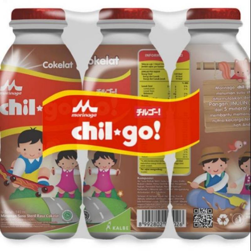 

Chil-Go 140 mL Coklat/Stroberi/Vanila isi 6pc