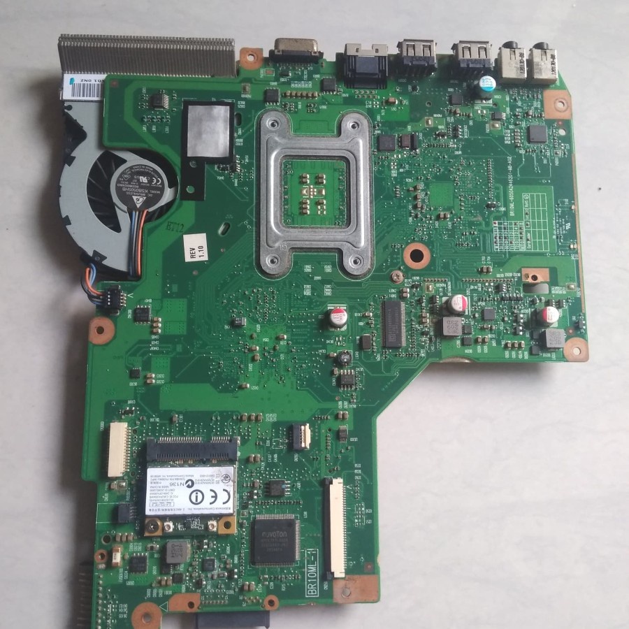 Motherboard Laptop Toshiba C600 Core2 Duo + Prosesor Fan