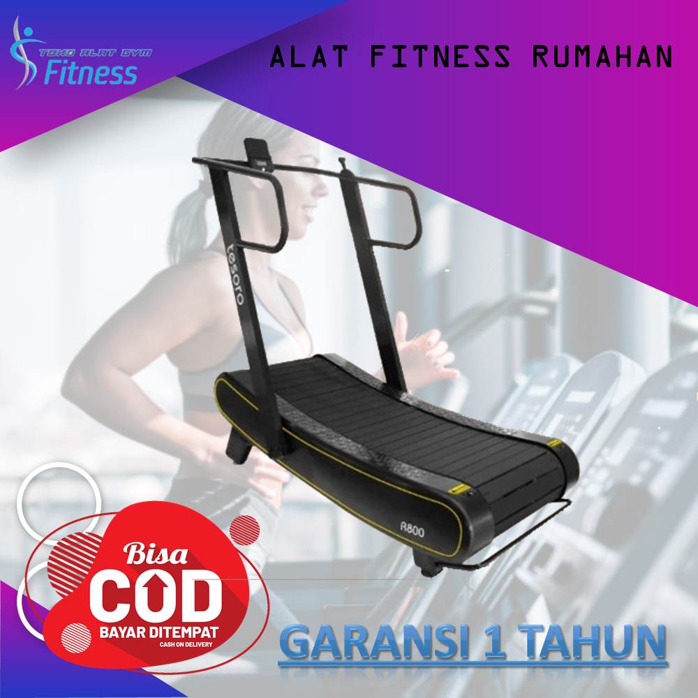 Total Fitness Treadmill Manual Komersil Curve / Alat Fitnes lari