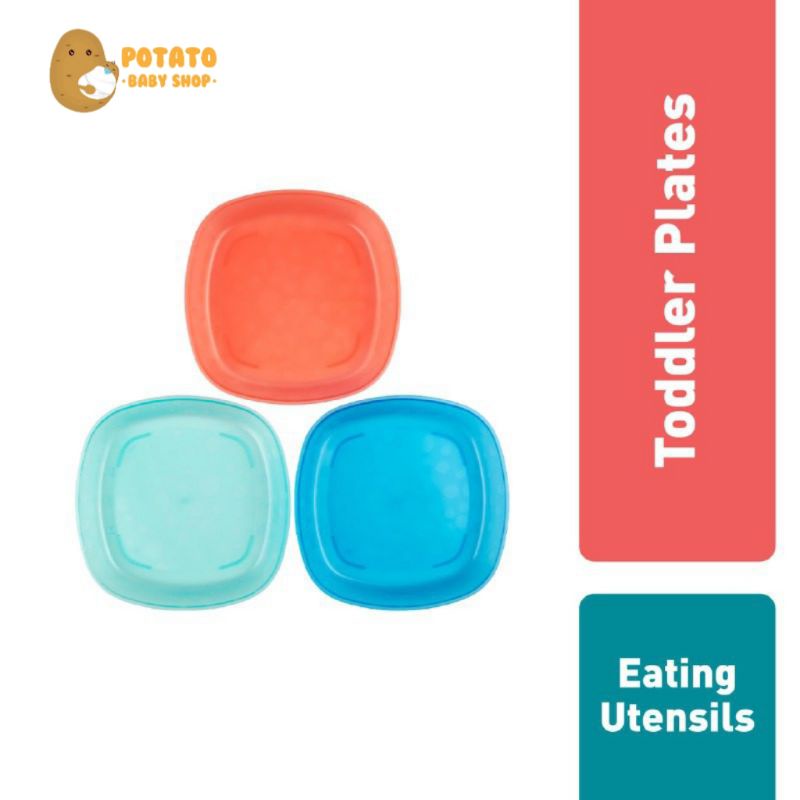 Dr.Brown's Toddler Divided Plate Isi 3 / Piring Sekat Bayi