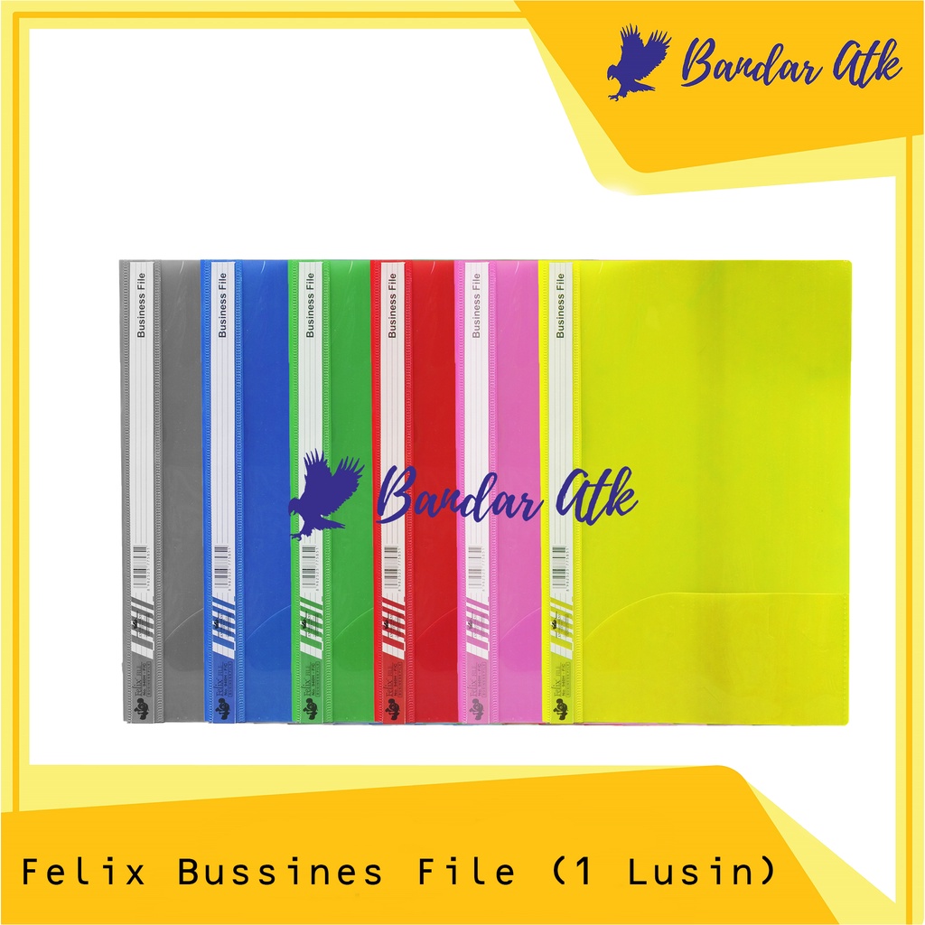 

FELIX BUSINESS FILE FOLIO F4 / Map Bisnis [1 LUSIN 1 WARNA]