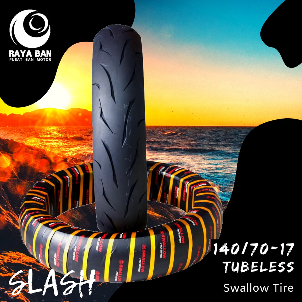 Ban Motor Swallow Slash 140/70-17 TL (Pro Series)