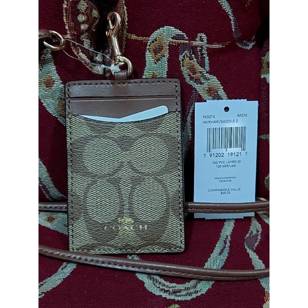 

Lanyard Coach Original Khaki Saddle