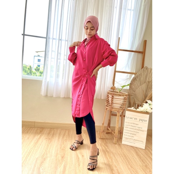 Long Tunik Wanda / Midi Dress Wanita