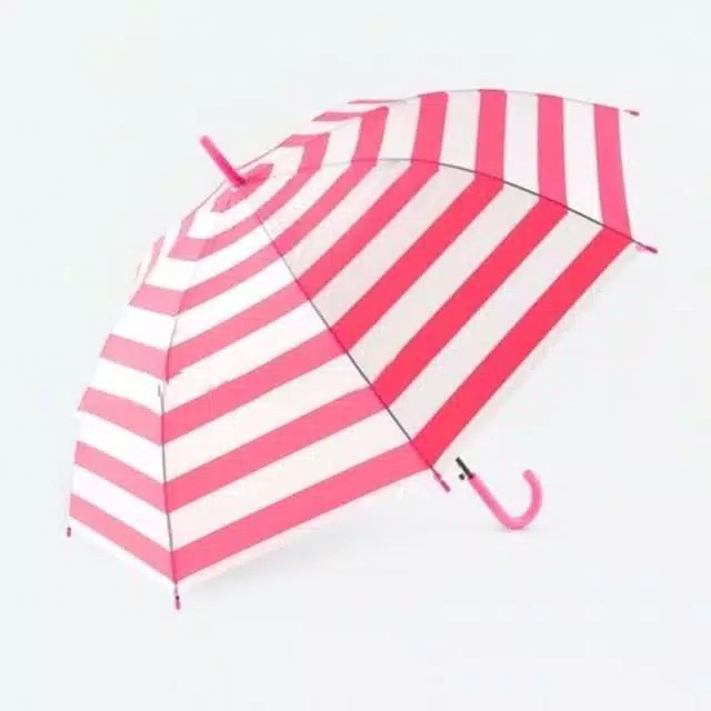 Payung Tongkat Stripe Gg J Warna Pastel