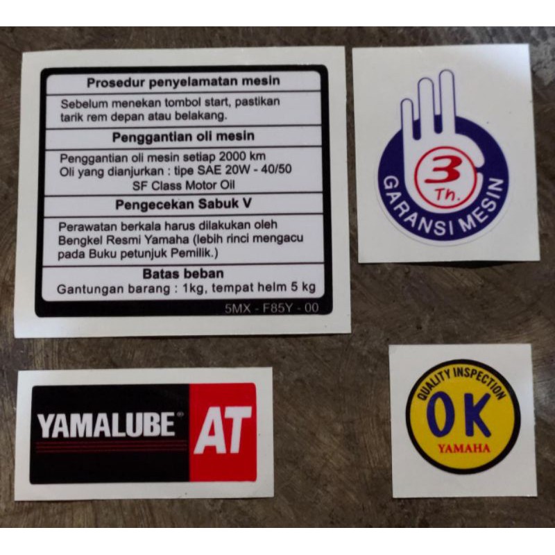 

sticker panduan sticker warning stiker pengaturan