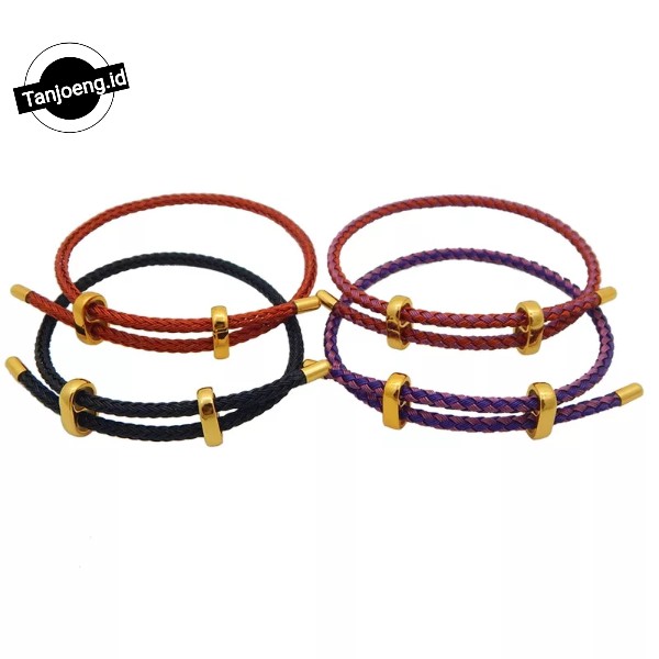 Gelang Tali Kawat Anti Air Waterproof Untuk Charm Liontin Mainan Emas