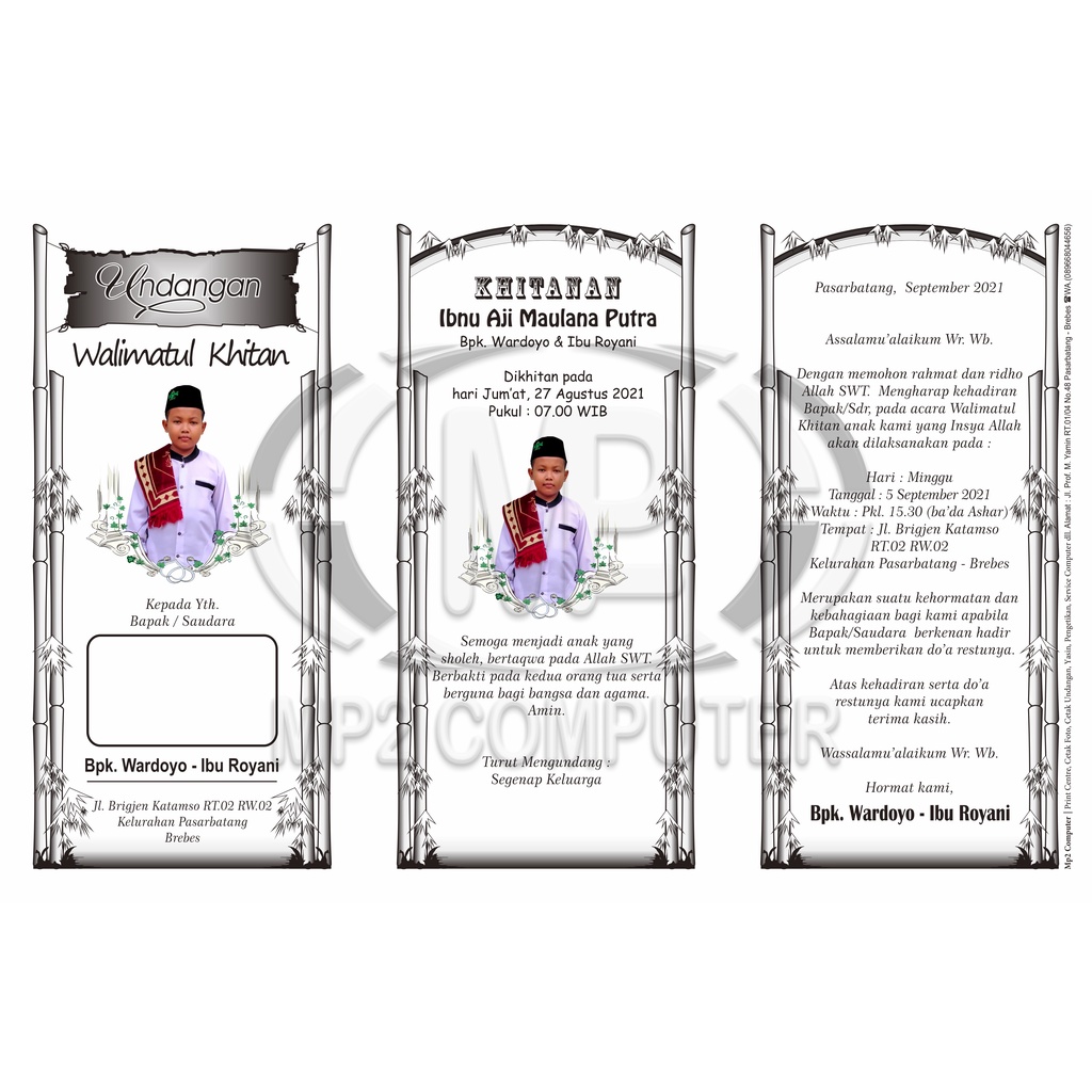 Jual Undangan Walimahan Khitanan/ Pernikahan / Aqiqah dll | Shopee