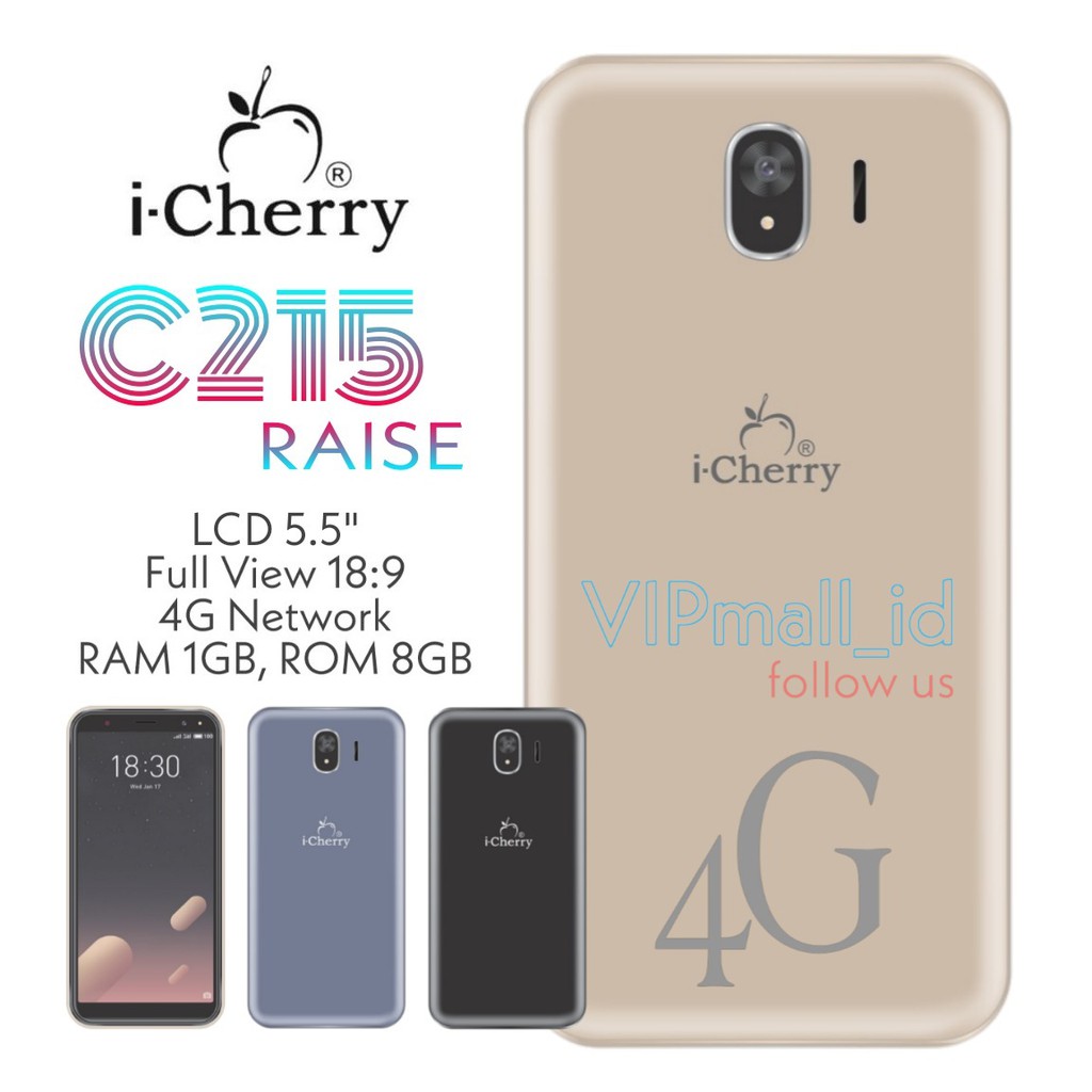 HP iCHERRY C215 RAISE 4G - HP ANDROID 5,5" RAM 1GB/8GB - HP ANDROID MURAH - SMARTPHONE