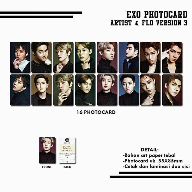 EXO ARTIST & FLO VER 3 PHOTOCARD