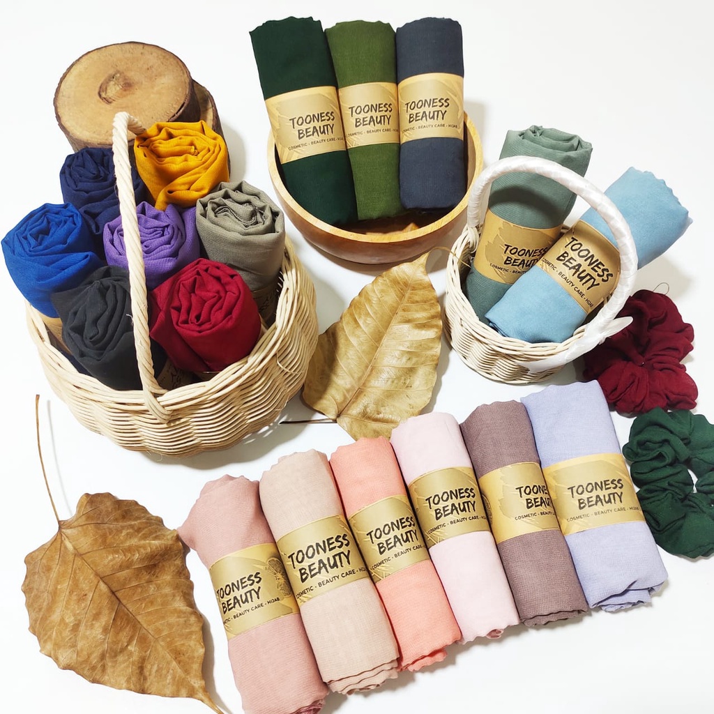 Hijab Segiempat Polos BELLA SQUARE Kerudung Polycotton Jilbab Bela Grosir Murah