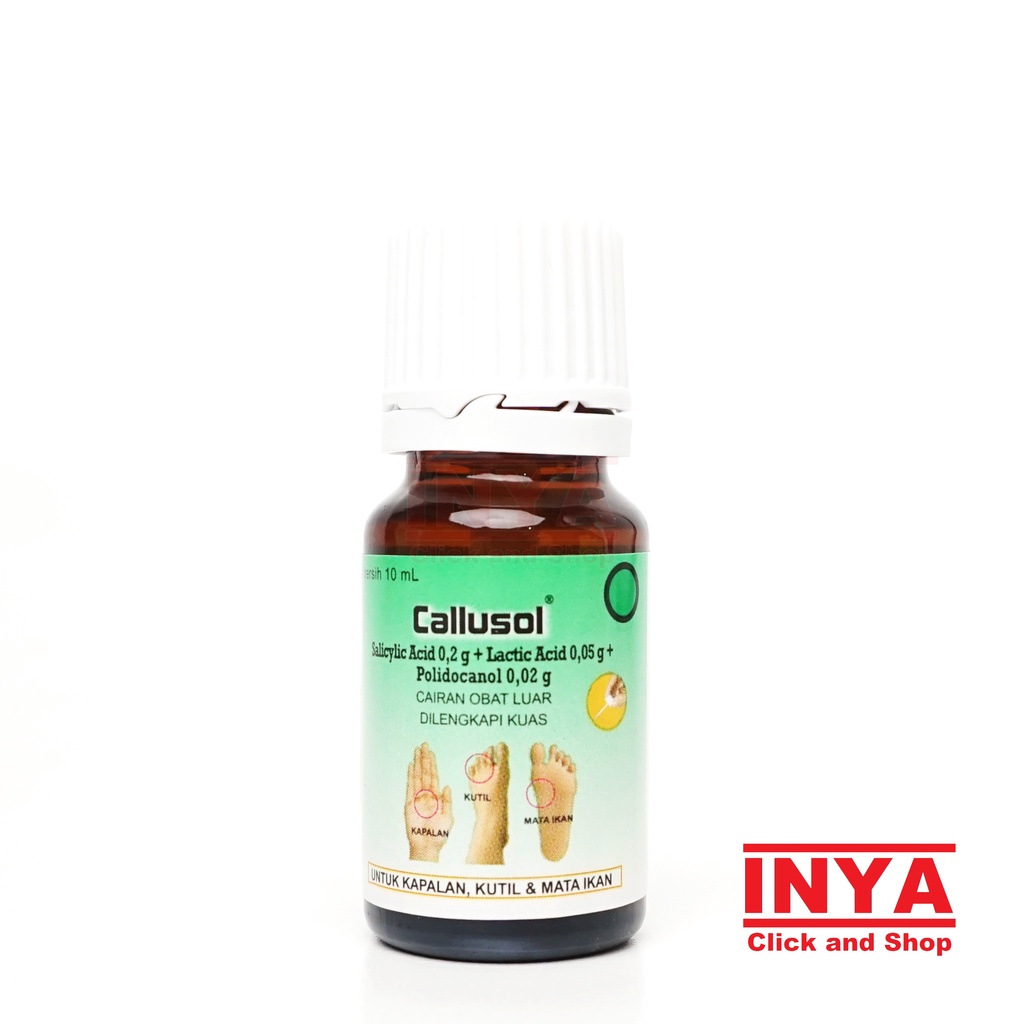 CALLUSOL 10ml - Obat Kulit - Kapalan - Kutil - Mata Ikan - Calluses - Wart