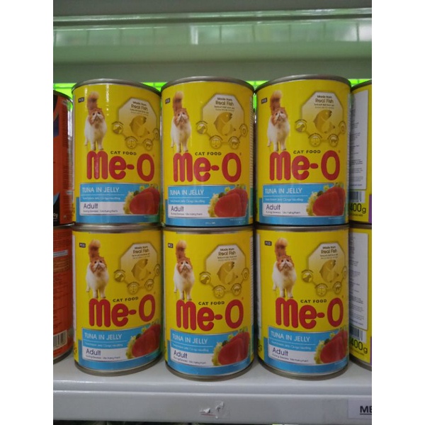 Meo Kaleng Tuna in Jelly 400gr [ 24 Kaleng ] - EKSPEDISI - Makanan Basah Me-O Tuna