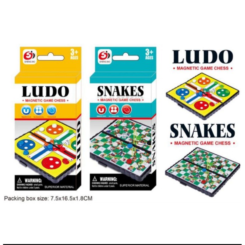 Mainan magnet ludo ular tangga murah