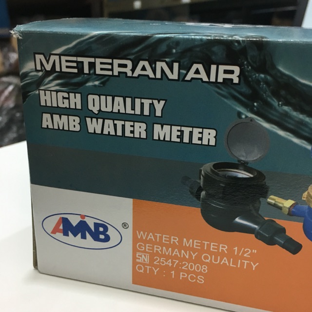 Meteran air PAM plastik AMB