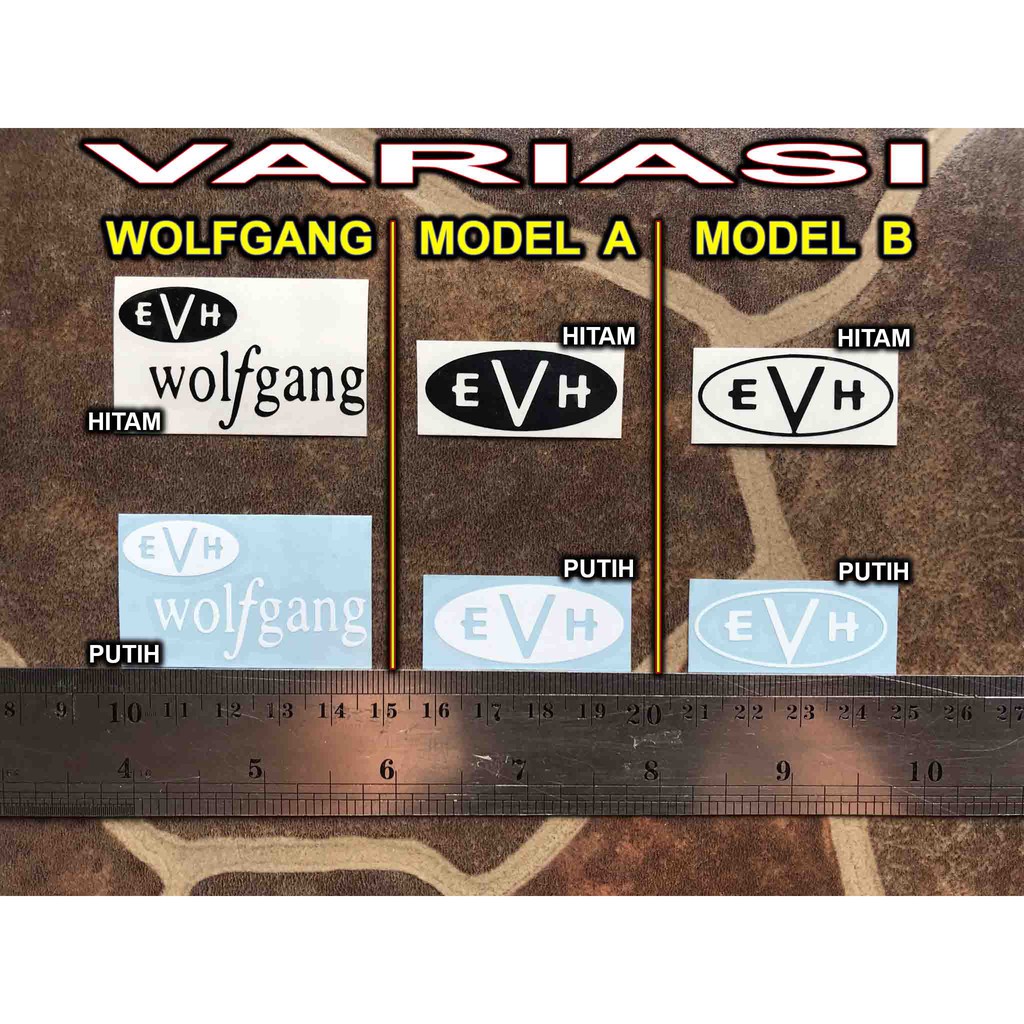 Evh Wolfgang Sticker Tempel Headstock Eddie Van Halen Gitar Elektrik Akustik Guitar Classic Nylon