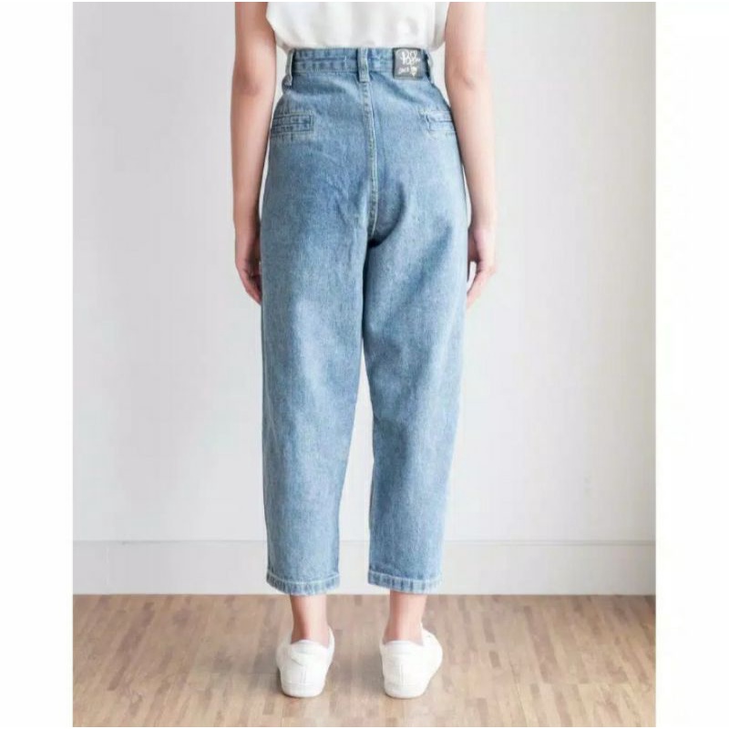 ASAGAO DENIM PANTS LIGHT BLUE by Myrubylicious