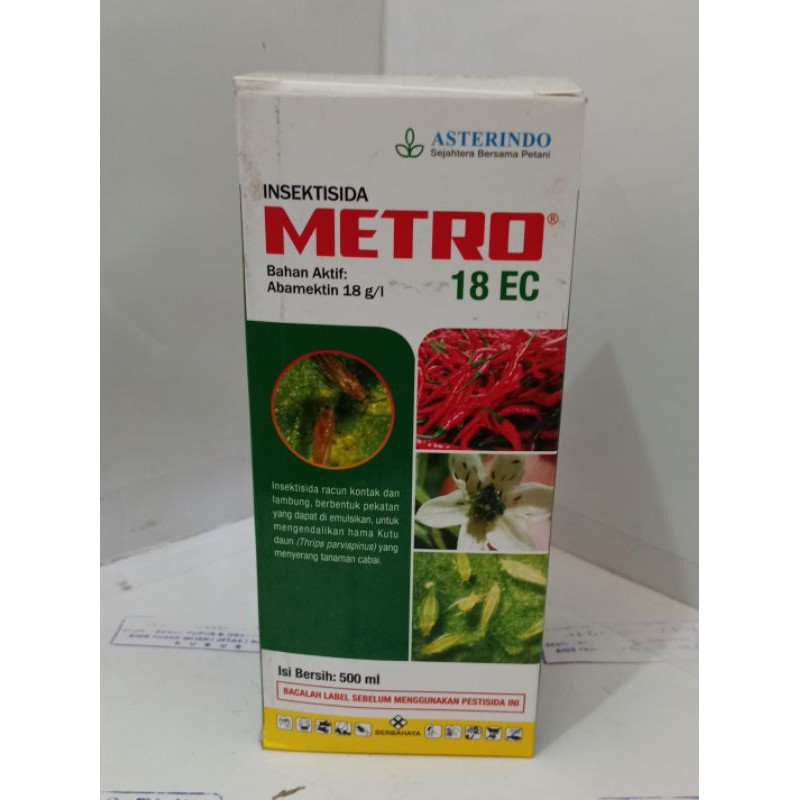 INSEKTISIDA METRO 18 EC 500 ML FREE KAOS