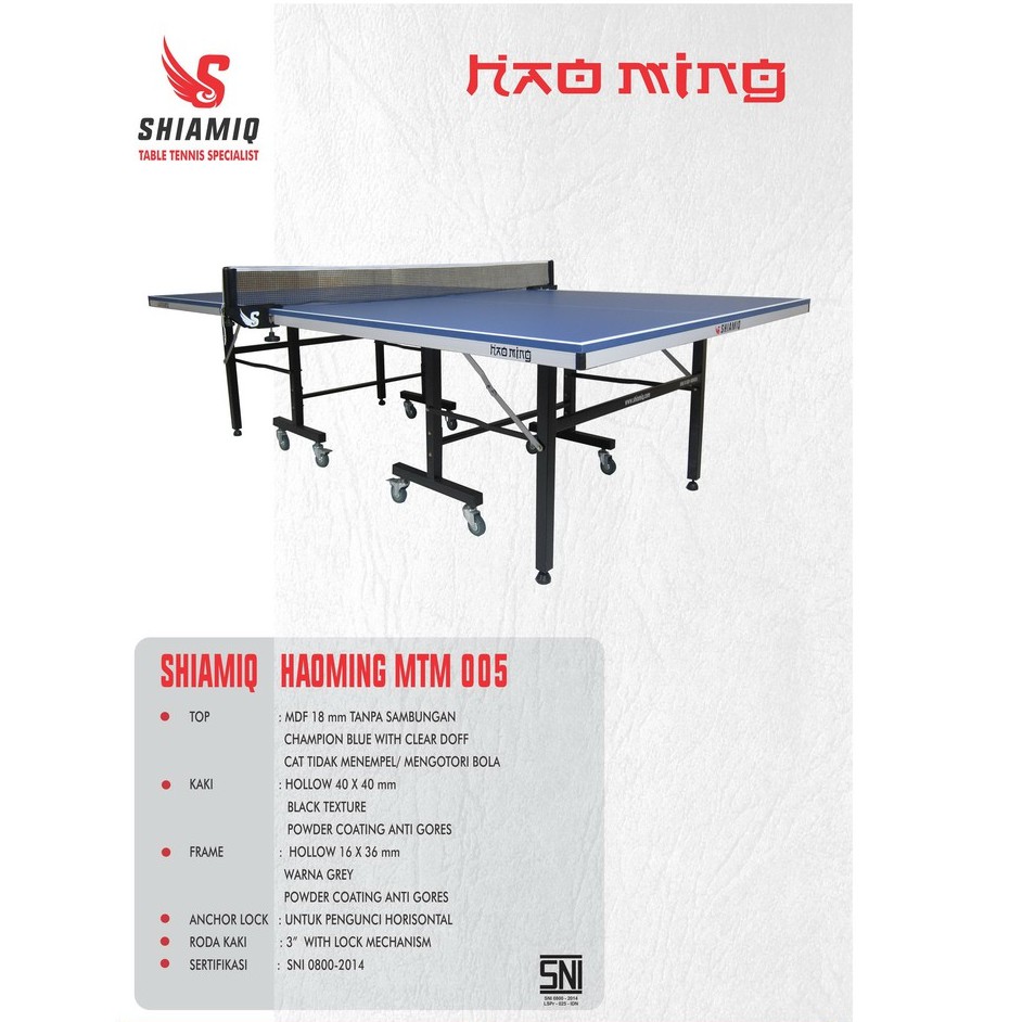 Meja Pingpong / Tenis Meja Shiamiq Hao Ming