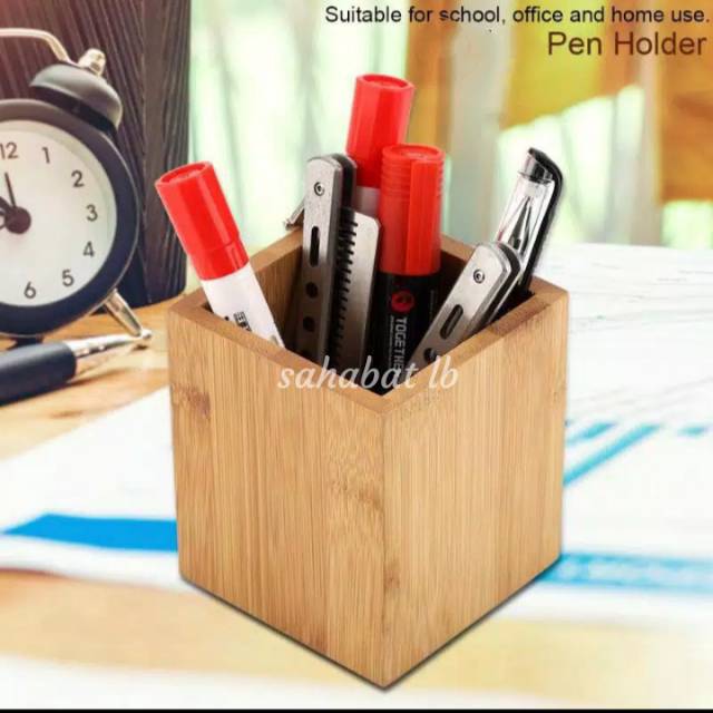 

holder pen. tempat pensil kayu. tempat gunting. tempat sisir.
