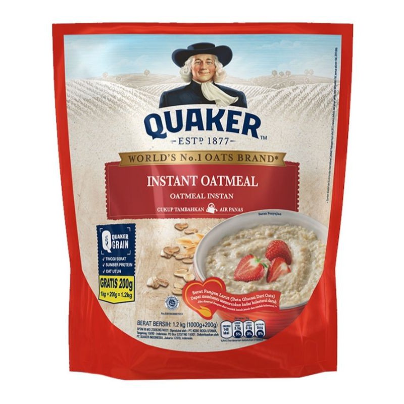 

Quaker Instant Outmeal Merah 1,2kg
