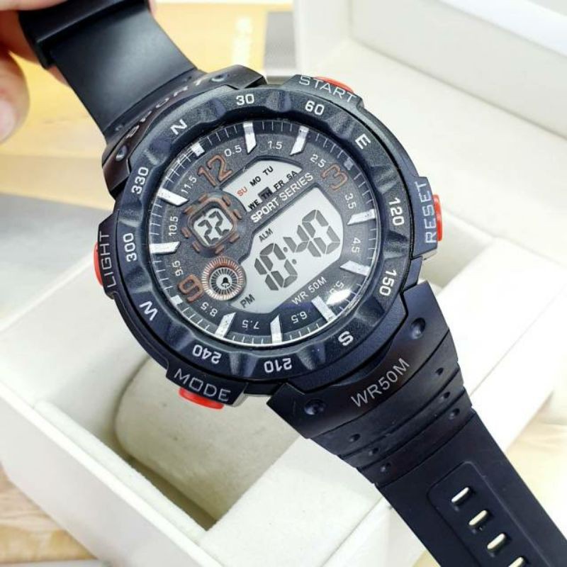 Jam Tangan Digital Pria SPORT SP701 Original Sporty