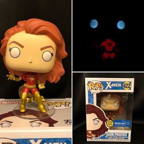 Funko POP! DARK PHOENIX 422 - X-Men Glow in the Dark Walmart Exclusive