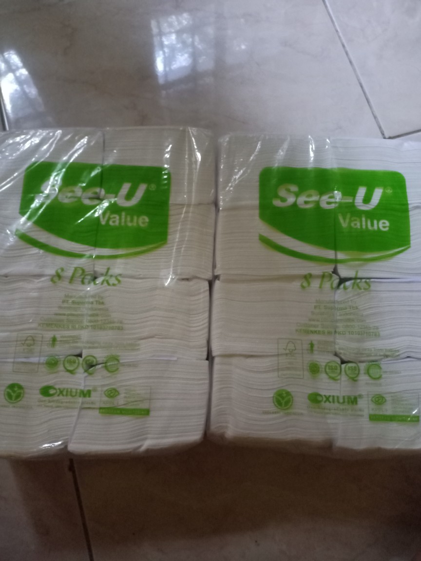 Tisu See-u Pop-up Tissue 8 In 1