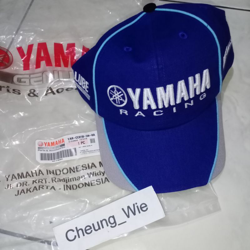 Topi Yamaha Racing Blok biru Original Yamaha Apparel YAR-CC01B-U0-0A