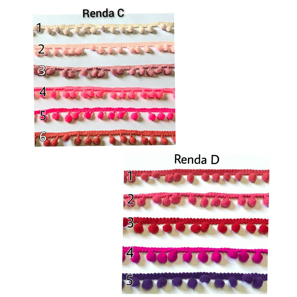 1 METER - RENDA POM POM | RENDA BAKSO