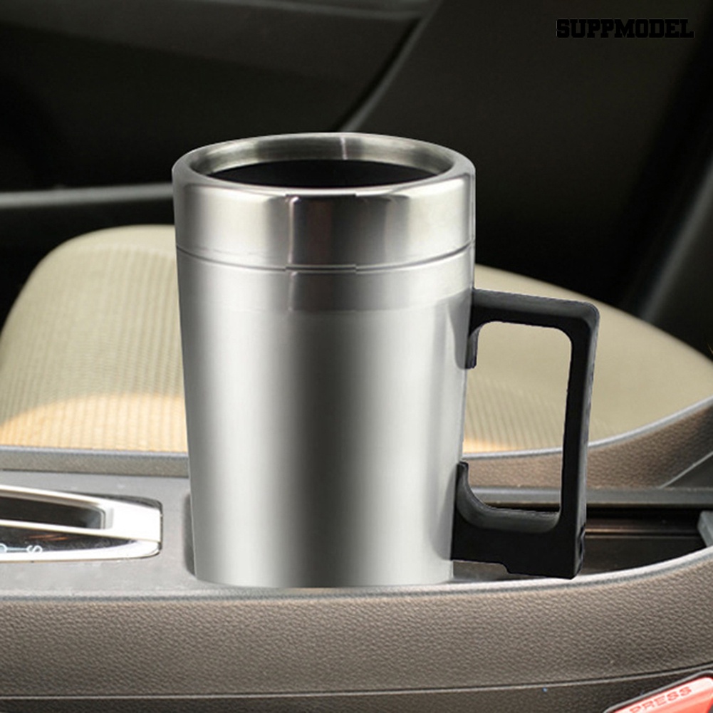 Mug Pemanas Air Panas Kopi Teh 12 / 24V Bahan Stainless Steel Untuk Mobil