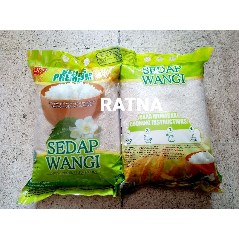 

BERAS PREMIUM SEDAP WANGI 5Kg 5 Kg (Tanpa Cuci OK)