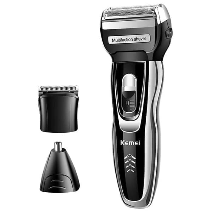 KEMEI KM 5558 MESIN ALAT CUKUR RAMBUT CHARGER HAIR TRIMMER 3 IN 1