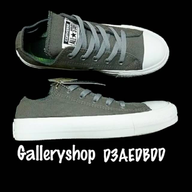 Converse Chuck Taylor CT Low Grey Import Vietnam Good Quality Unisex