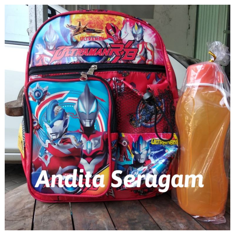 Tas TK dan SD tas punggung karakter bonus botol