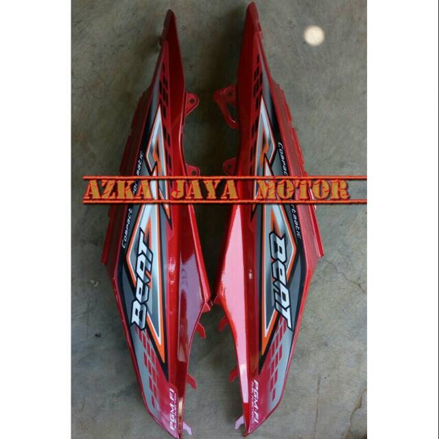 Body Samping Beat Fi Lama tahun 2014 Merah Striping Merah