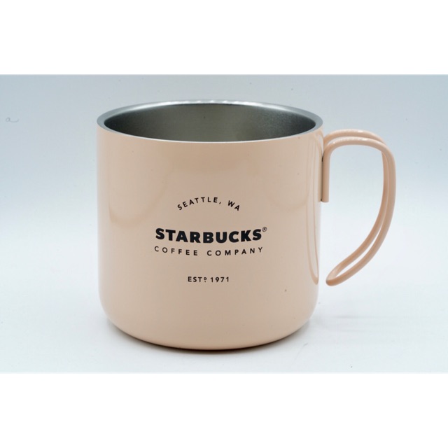 Starbucks Mug Mugs Gelas Stainless Steel Pink - Seattle 1971