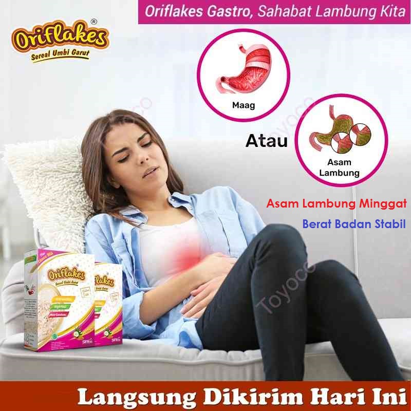 Oriflakes Gastro Sereal Umbi Tepung Pati Garut Obat Asam Lambung  Herbal Ampuh Plus Susu Etawa Platinum Penambah Nafsu Makan Dewasa