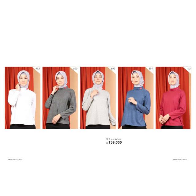 BAJU WANITA KAOS S TUNIC AFLEA BY DAUKY FASHION