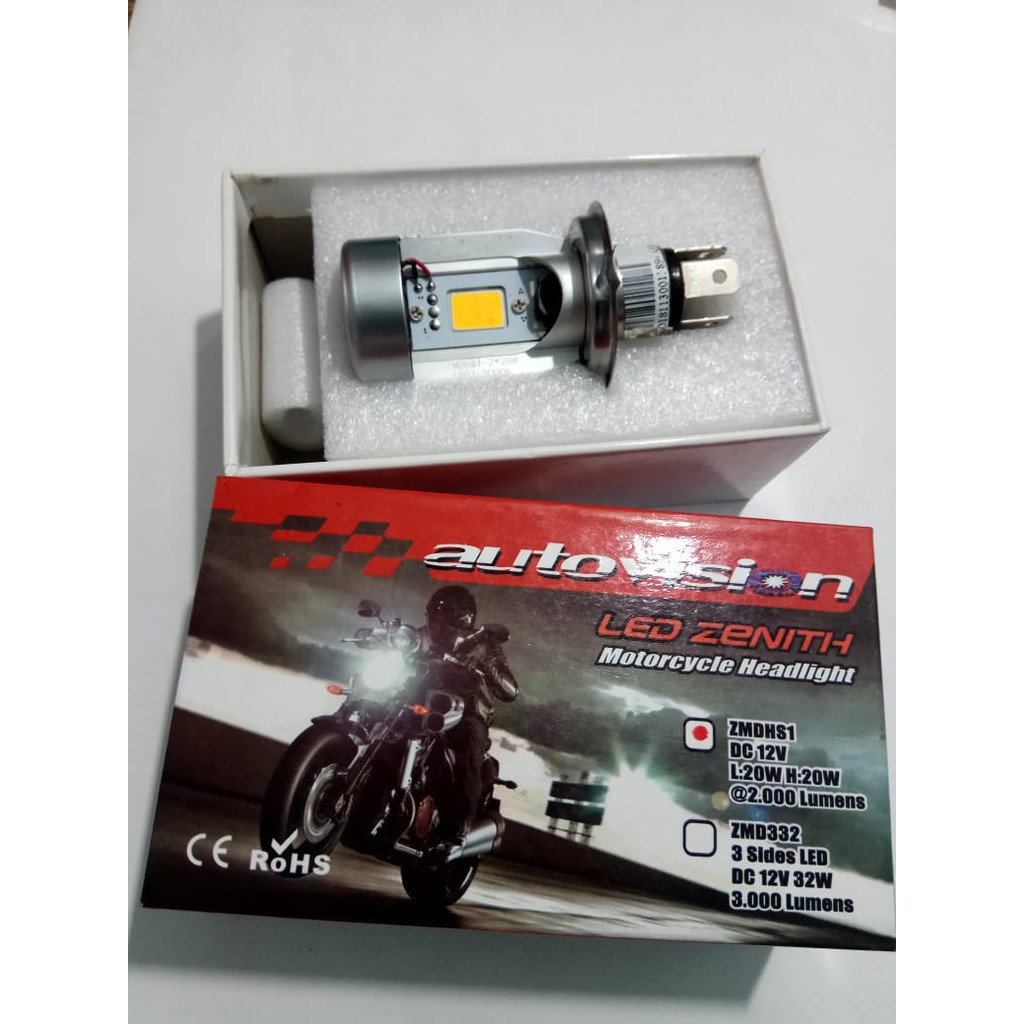 Bolam lampu LED H4 Autovision Nyala Kuning
