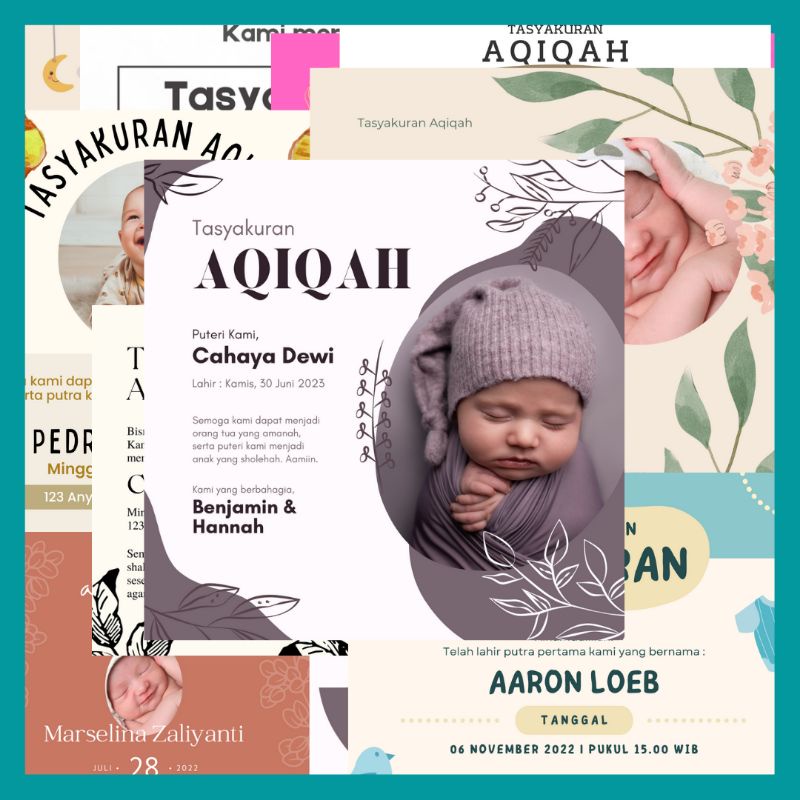 Sticker Aqiqah/ Label Aqiqah/ Stiker Kardus/ Tempelan Kardus Hajatan/ Stiker Kardus Hajatan/ Hajatan