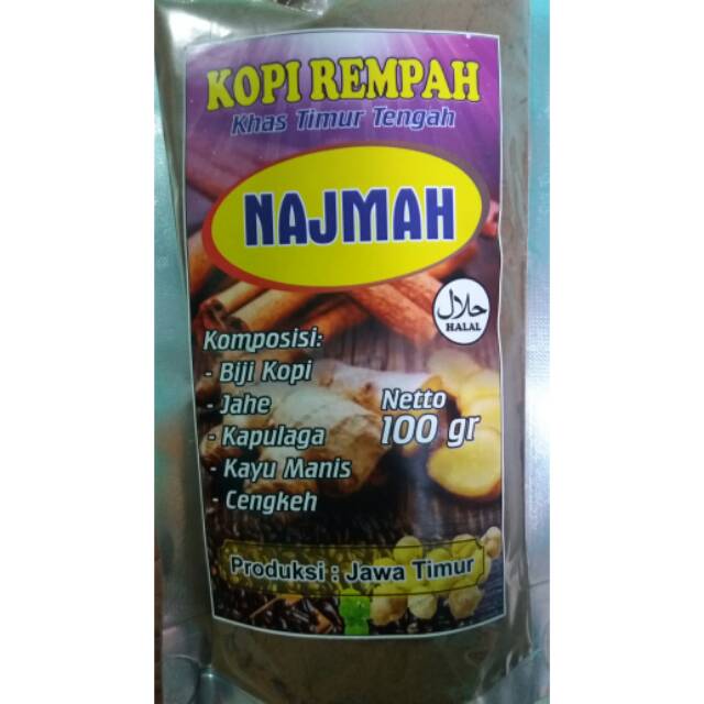 

Kopi Rempa "Najmah" khas timur tengah