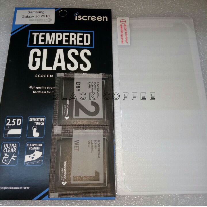 Tempered glass samsung J8 2018 tempered glass iScreen bening