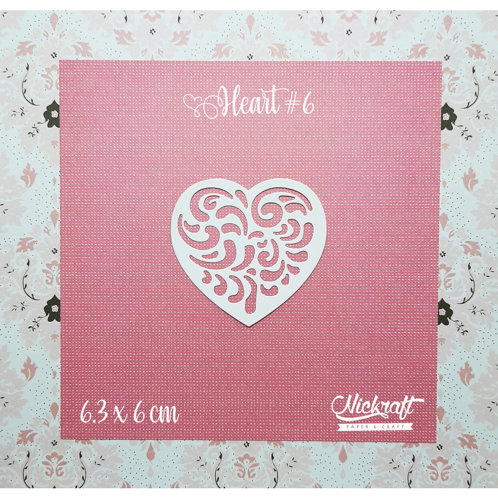 

HEART #6 - HIASAN SCRAPBOOK LABEL FRAME HATI LOVE CINTA