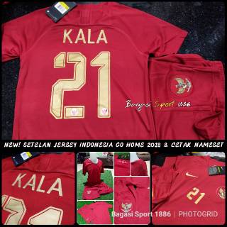 Jersey Baju  Bola  Kit Setelan Indonesia  Indo Timnas Negara 