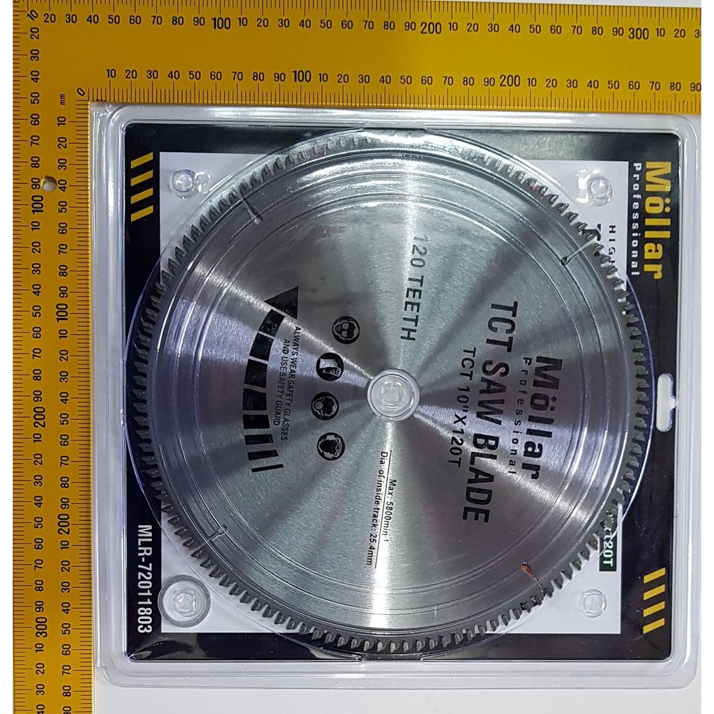 MOLLAR TCT Saw Blade 10 in 120t mata gergaji miter alumunium sawblade