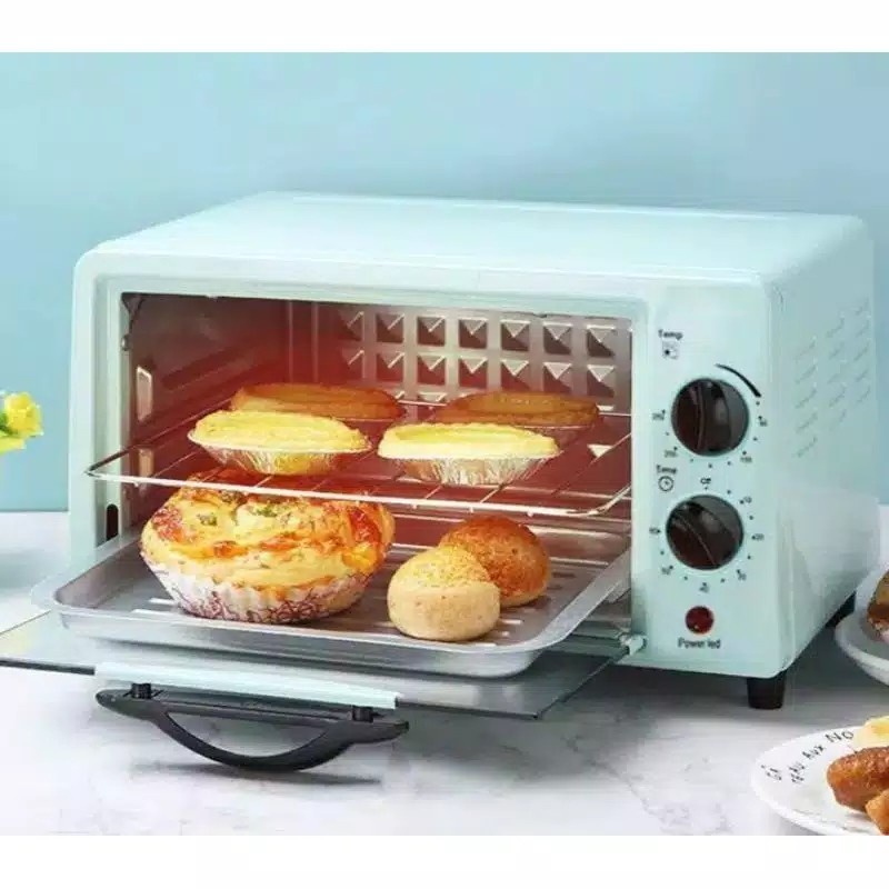 Promo Terbaru!!!Oven listrik fleco K-905 Serbaguna Buat Memanggang Jadi Cukup Mudah Dengan Kapasitas 12Liter 800W