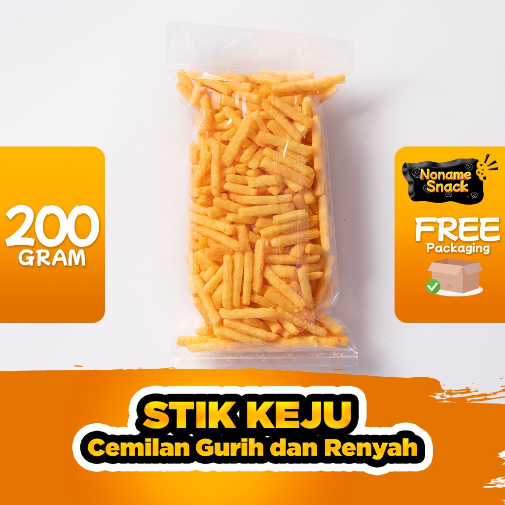 NoName Snack - Stick Keju Tes Cemilan Keripik Renyah Grosir 200G